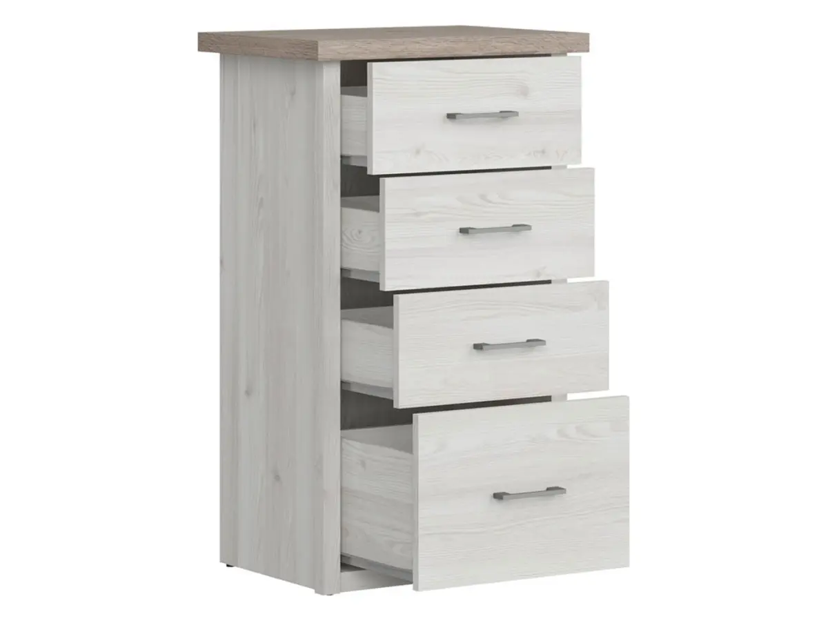 Cómoda Luca Baby 60 cm con 4 cajones alerce sibiu claro