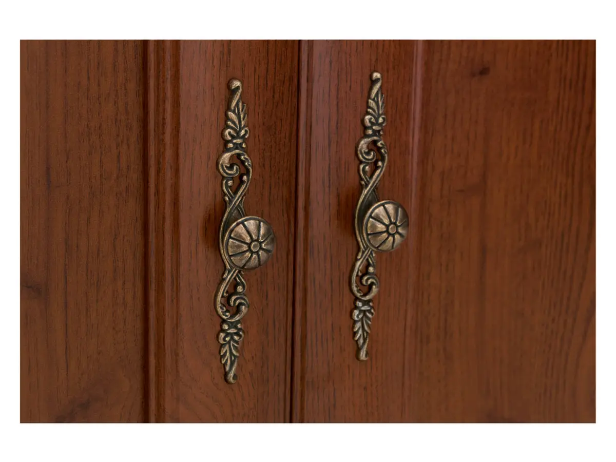 Armario de dos puertas Kent 110 cm con cajón castaño