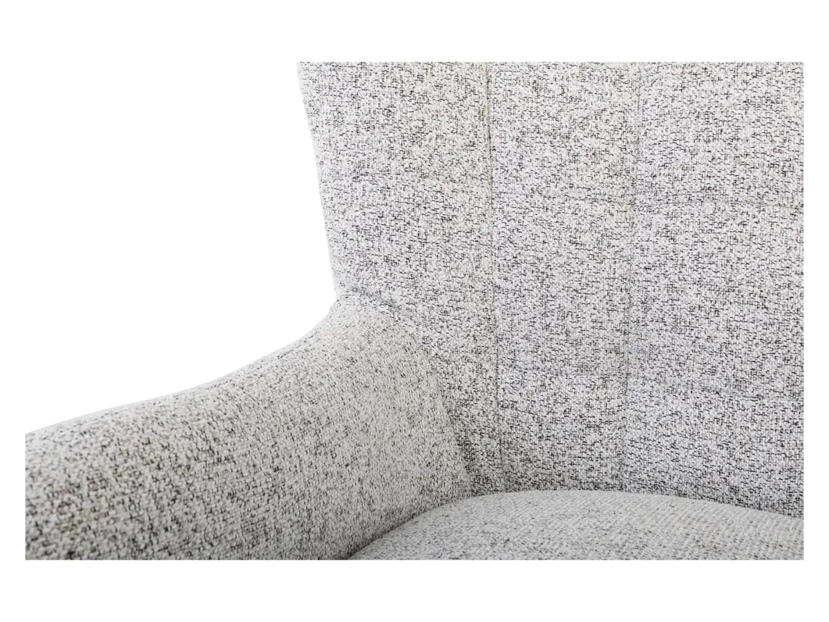 Sillón orejero Casey trenzado beige