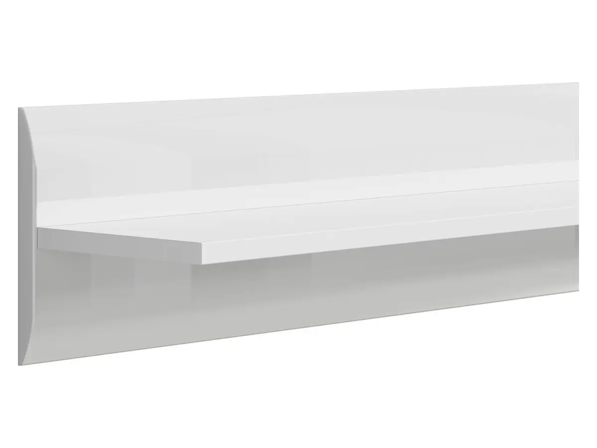 Estante de pared Azteca Trio 105 cm blanco brillo