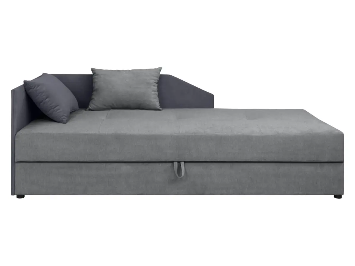 Sofá cama Kelo con arcón gris