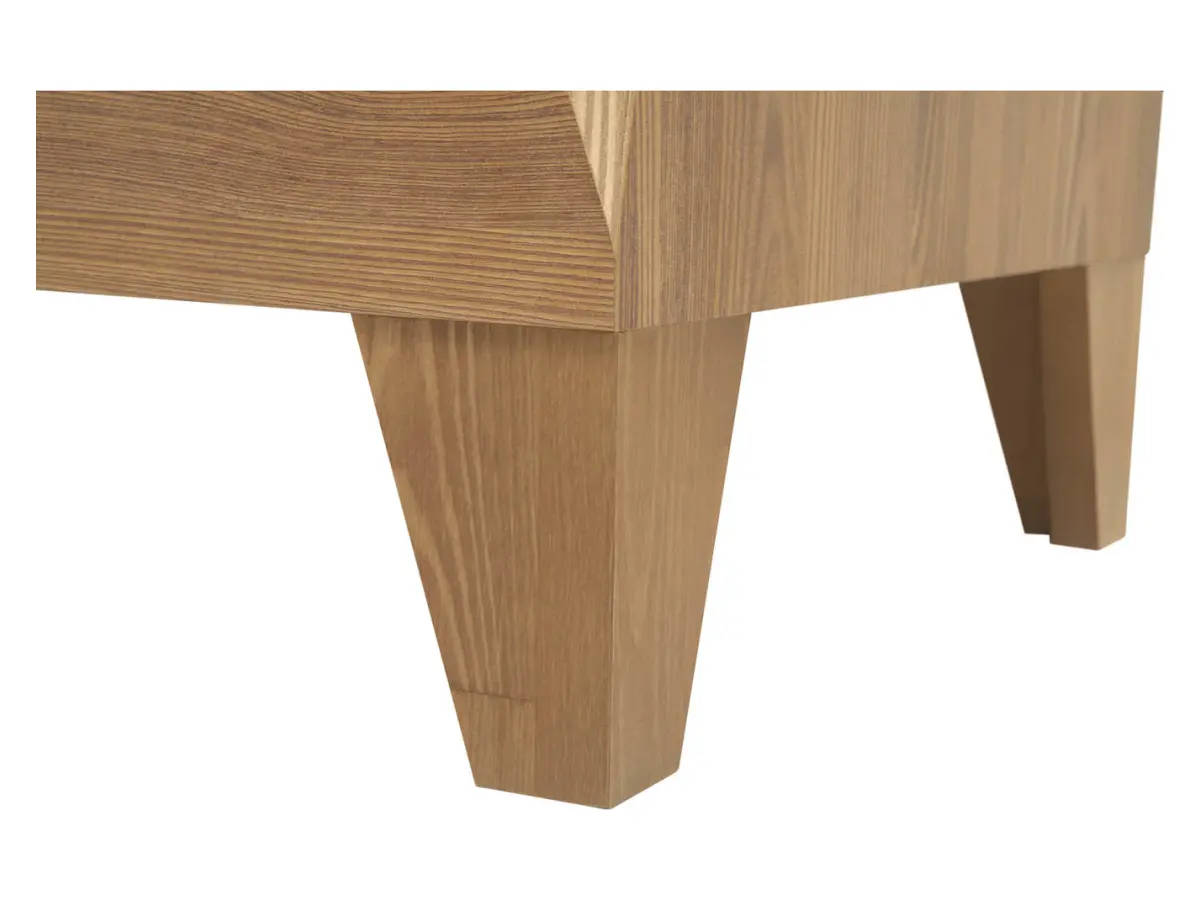 Cómoda Bergen 72 cm con 4 cajones alerce sibiu dorado