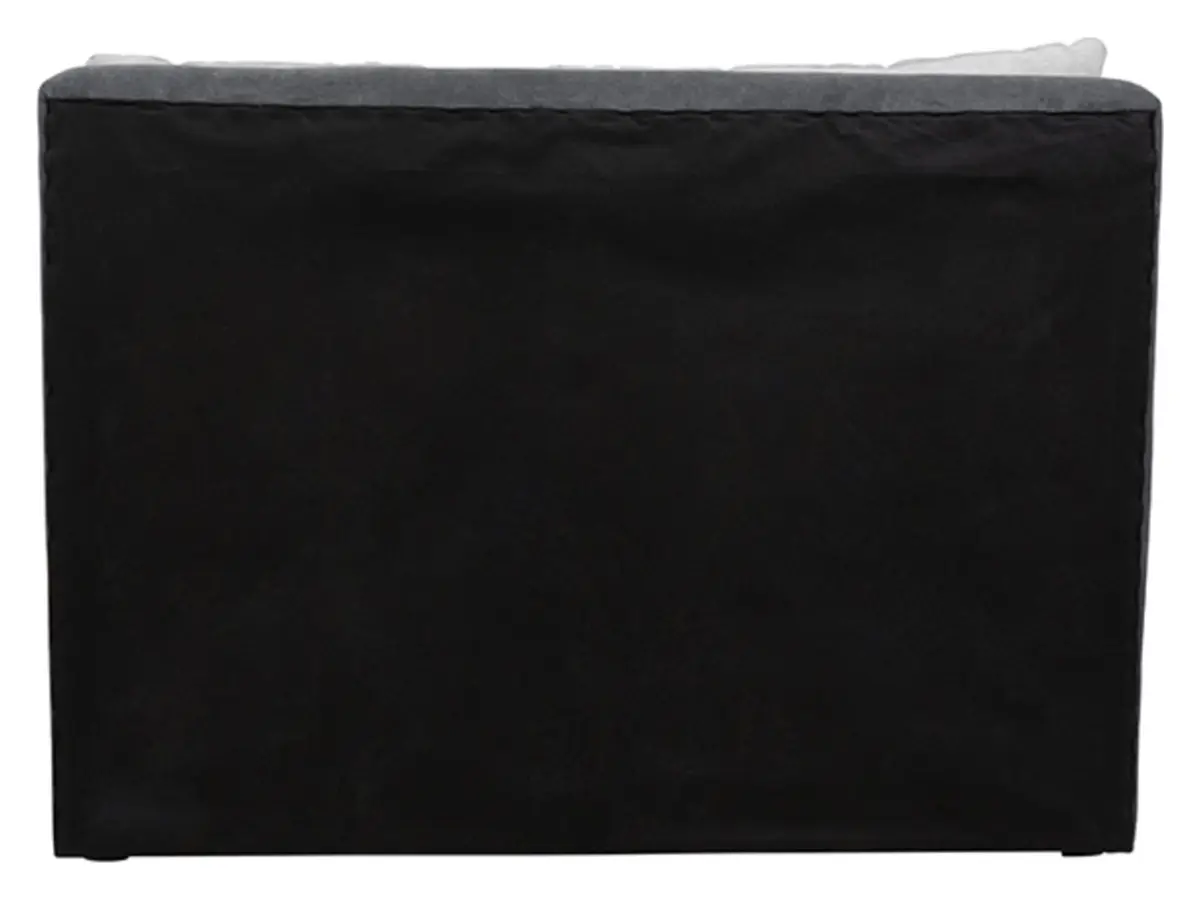 Sofá cama Rico con contenedor y respaldo ajustable gris