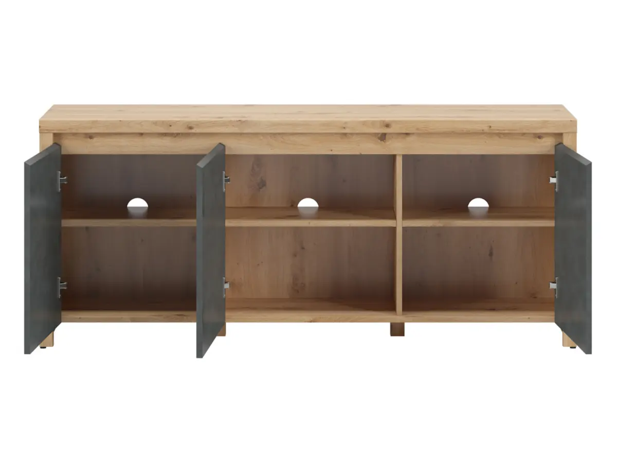 Mueble RTV Larios 143 cm 3 puertas roble artisan/matera