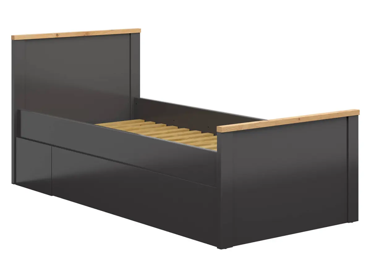 Cama Hesen 90x200 grafito