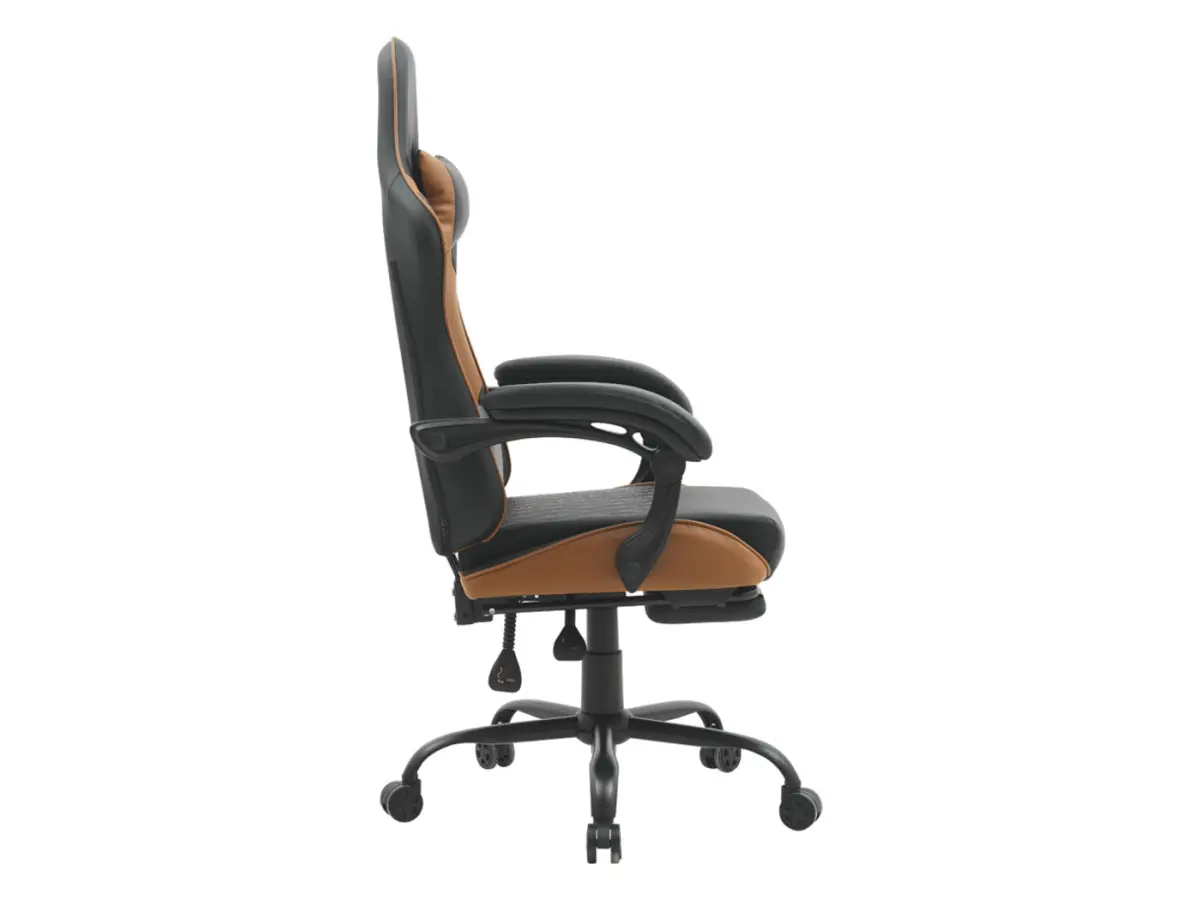 Silla gaming G-Turbo con cojines negro-marrón
