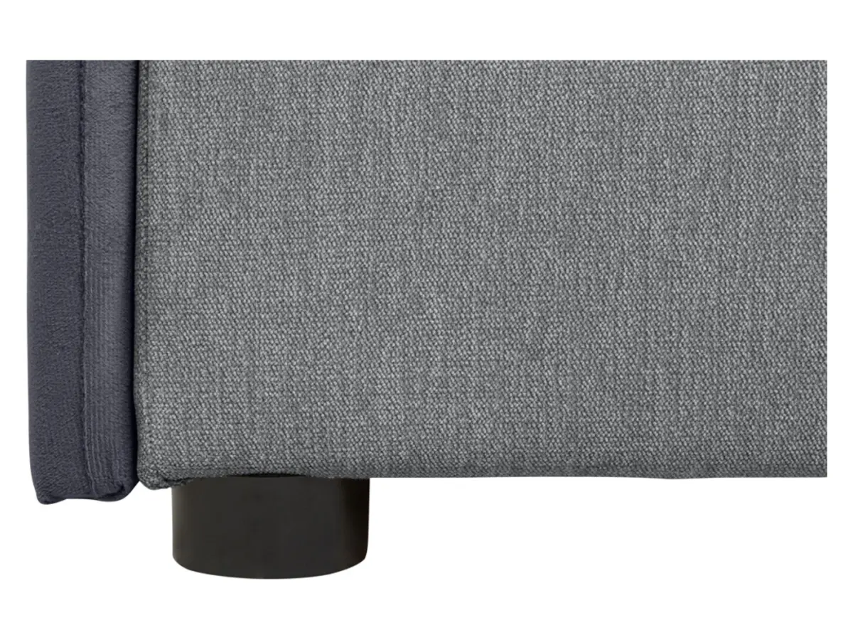 Sofá cama Kelo con arcón gris