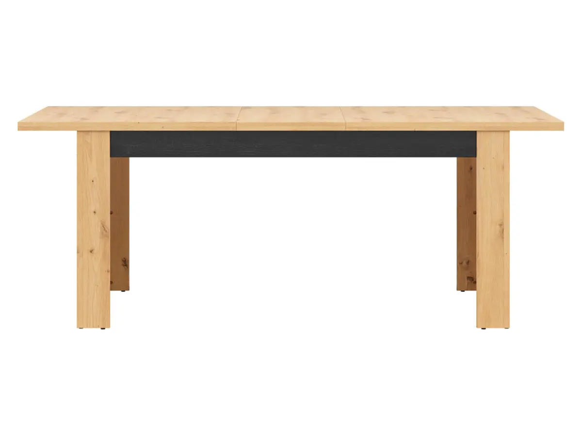 Mesa extensible Ostia 160/200x90 roble artisan/roble negro