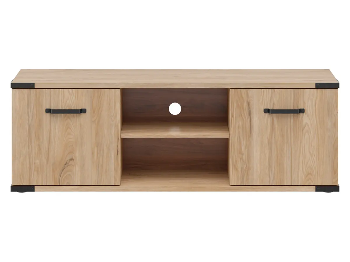 Mueble RTV Lara 150 cm con 2 puertas y estante fresno belarus