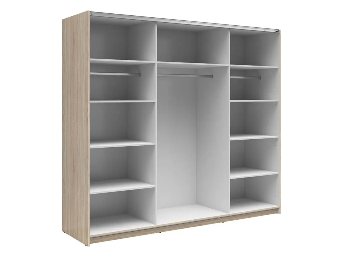 Armario de puertas correderas Tetrix 220 cm roble sonoma