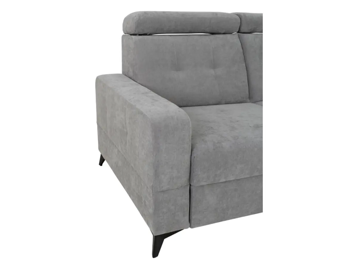 Угловой диван правосторонний Amado раскладной с ящиком серый