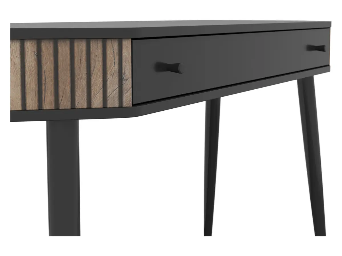 Tocador Capri 120 cm con cajón negro/roble flagstaff oscuro