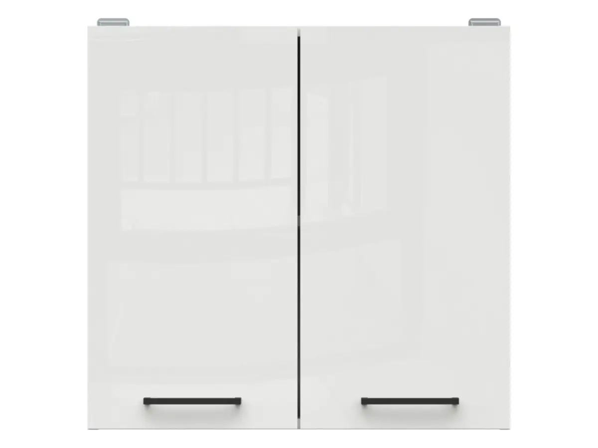 Armario de cocina superior Junona Line 80 cm de dos puertas brillo tiza