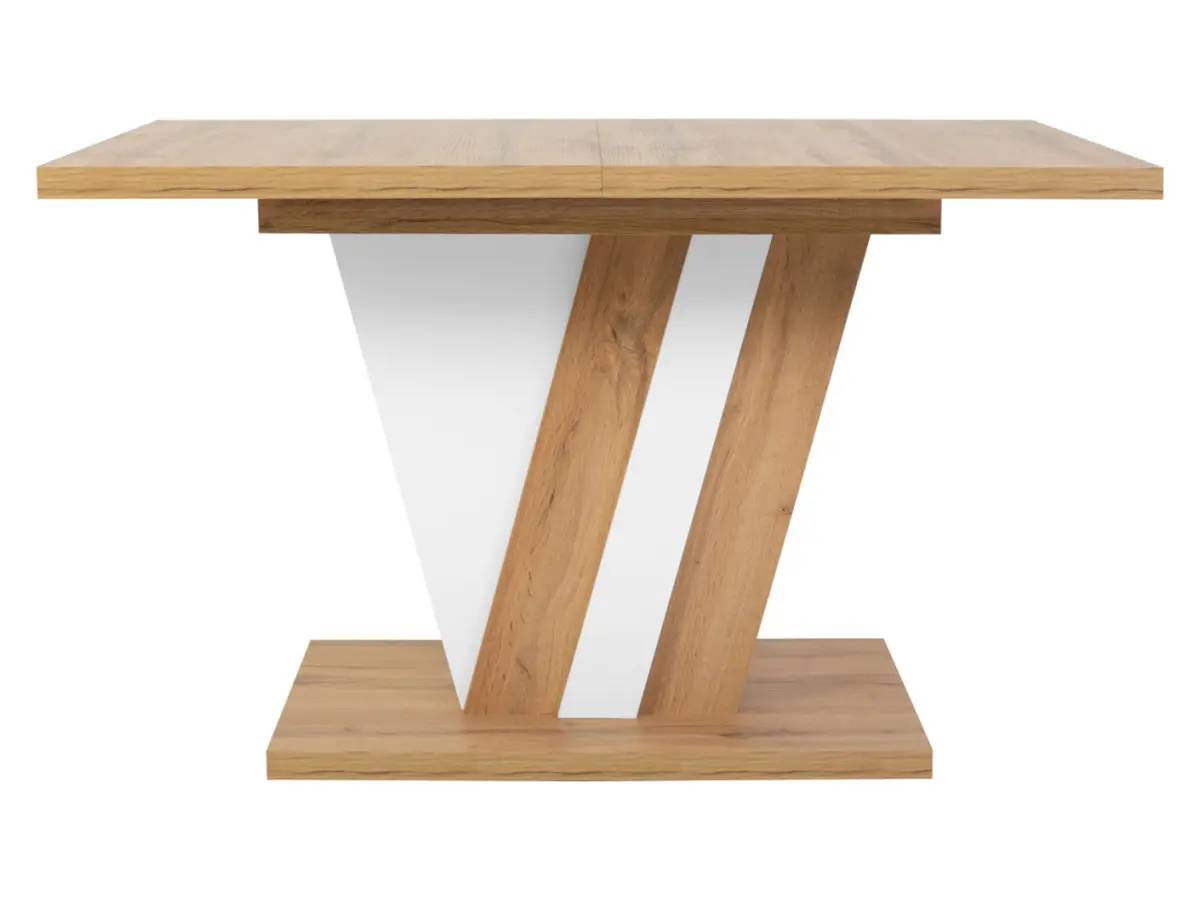 Mesa extensible Zatar 125/170x75 roble wotan/blanco