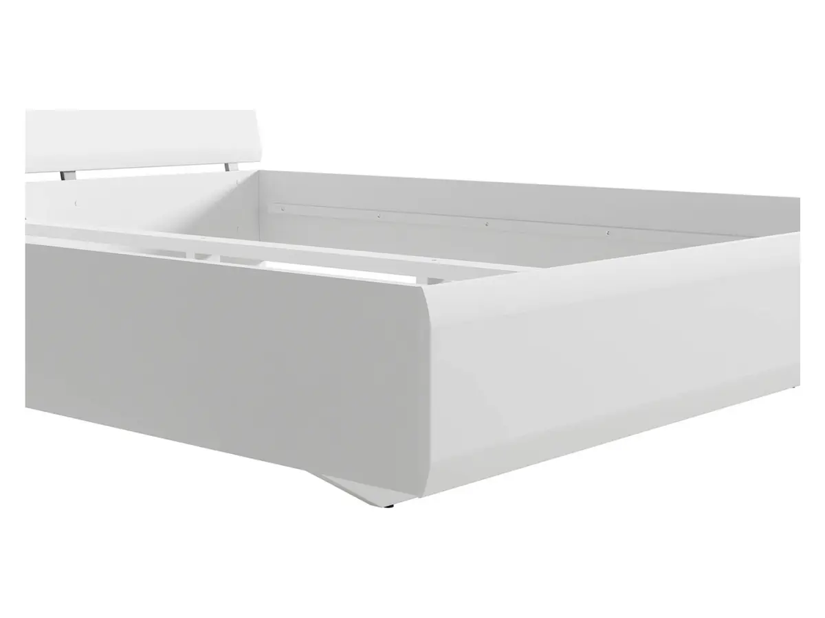 Cama Azteca Trio 160x200 blanco brillo