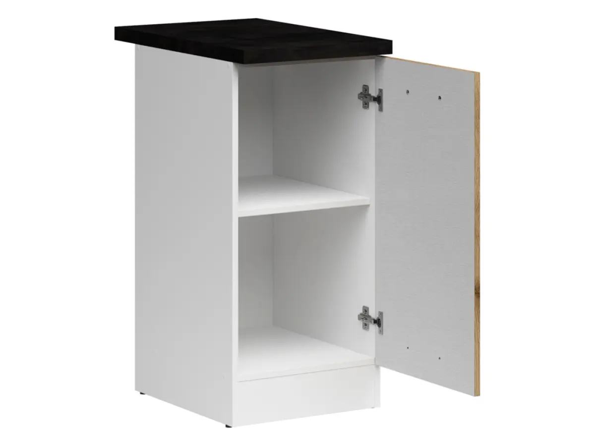 Armario de cocina inferior Junona Line 40 cm derecha roble delano claro con encimera