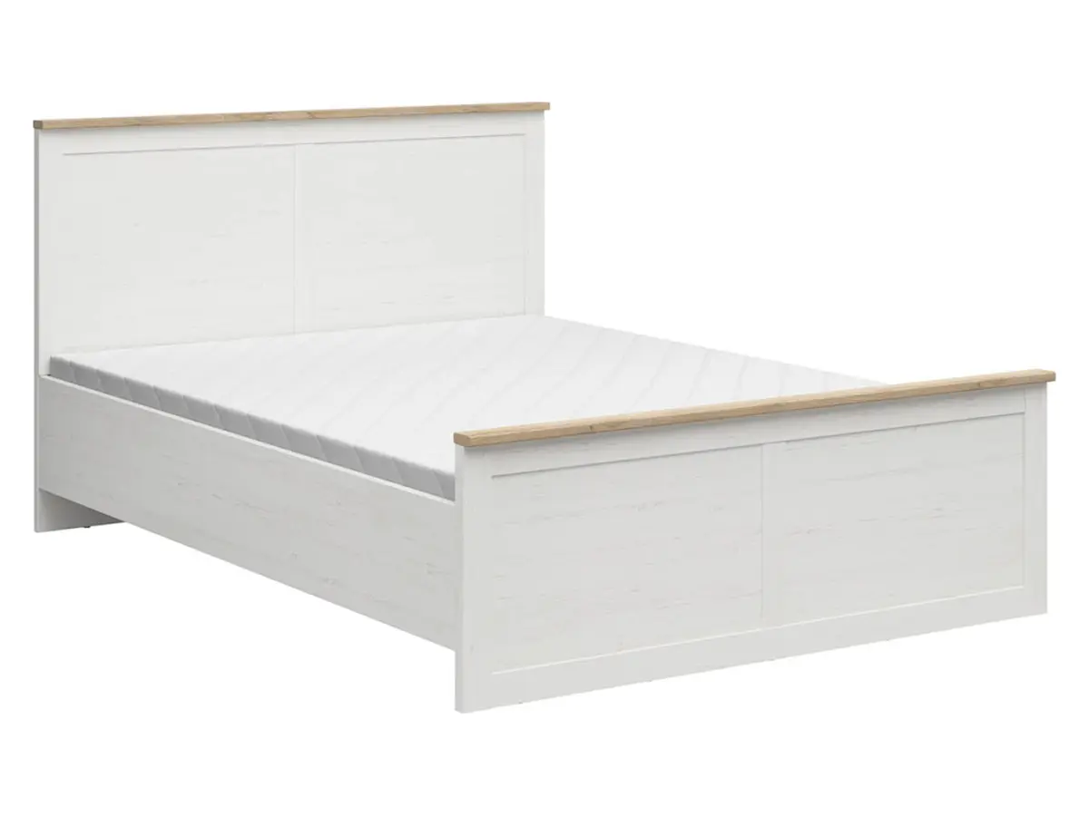 Cama Loksa A 160x200 pino andersen blanco