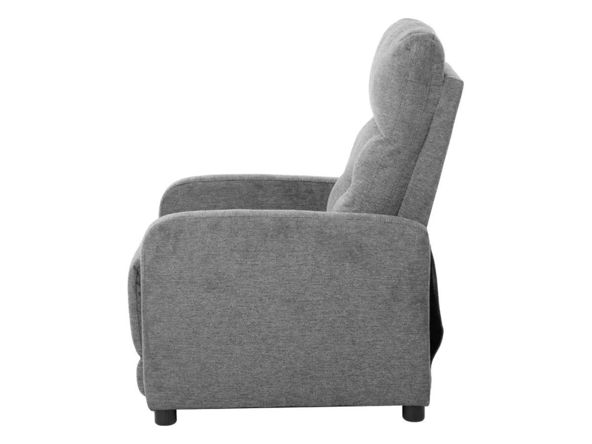Sillón tradicional Monti con función relax gris claro