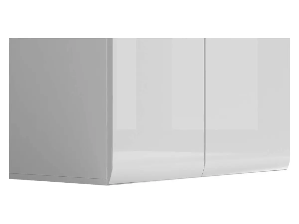 Vitrina Azteca Trio 90 cm con 2 puertas blanco brillo