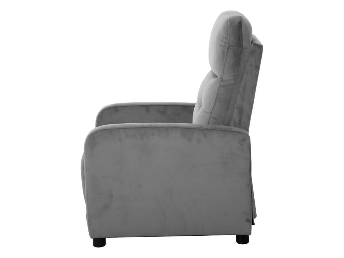 Sillón tradicional Monti con función relax gris