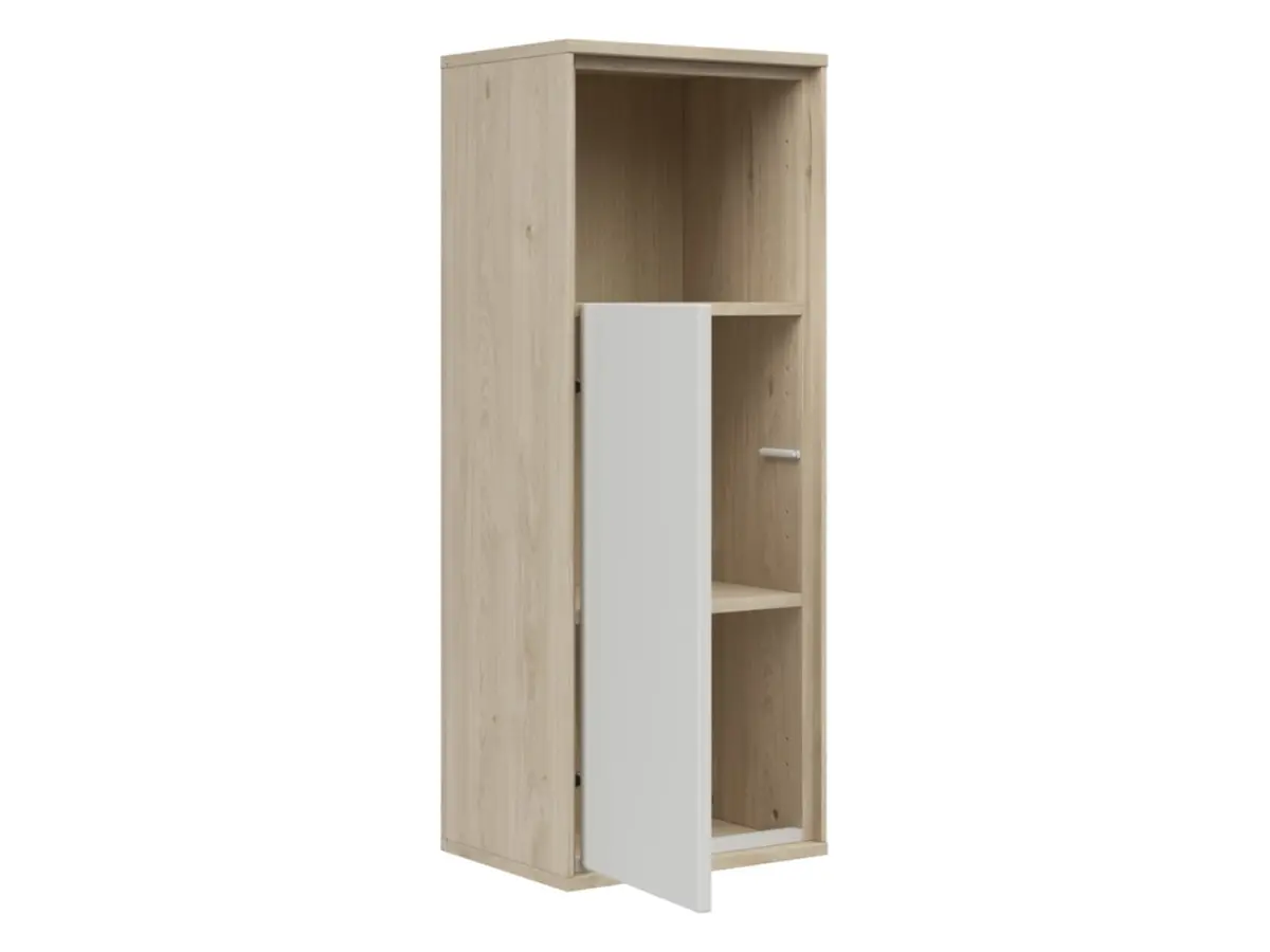 Armario suspendido Ema 36 cm con puerta y estante nogal jackson hickory/gris claro