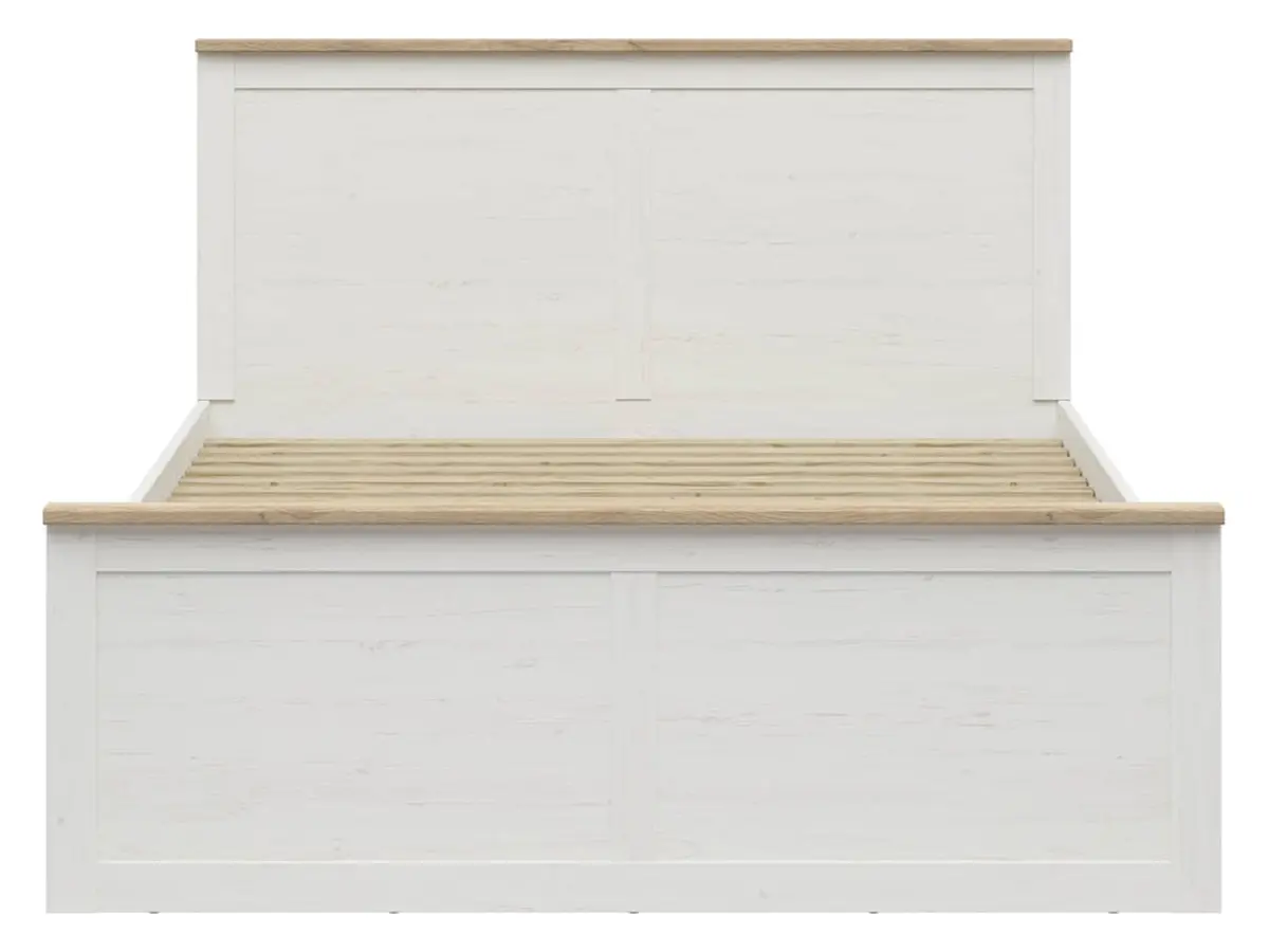 Cama Loksa A 160x200 pino andersen blanco