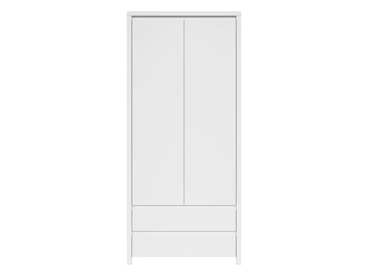 Estantería Kaspian 90 cm con 2 puertas y 2 cajones blanca