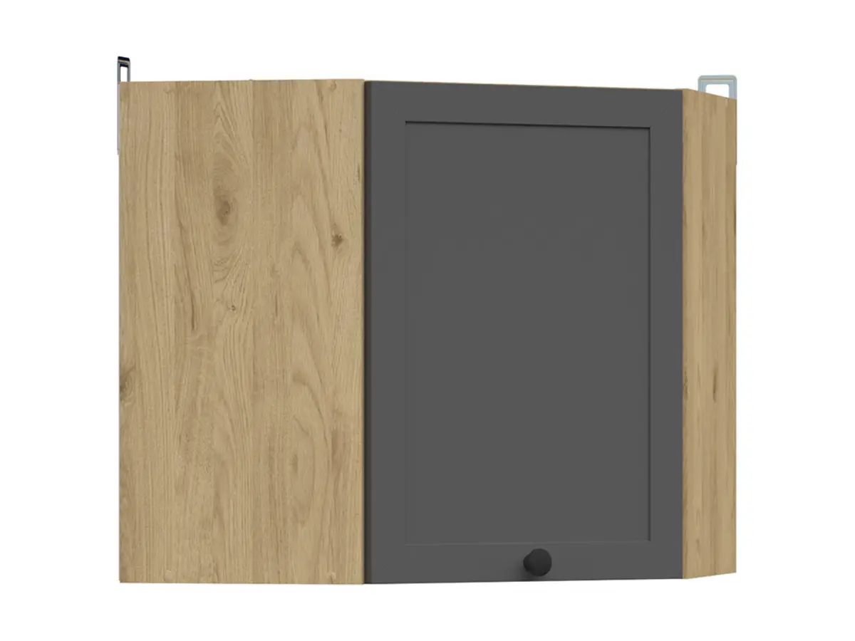 Armario de cocina superior Junona Line 60 cm rinconero izquierdo/derecho roble bernstein/grafito