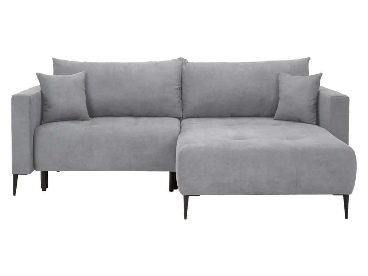 Універсальний кутовий диван Ponty розкладний з нішею сірий