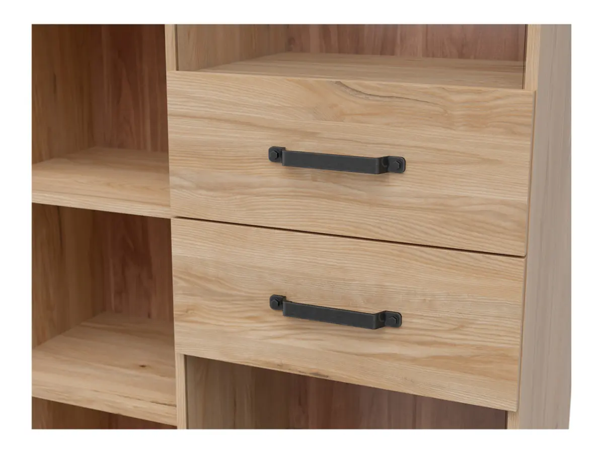 Vitrina Lara 90 cm con 2 puertas fresno belarus