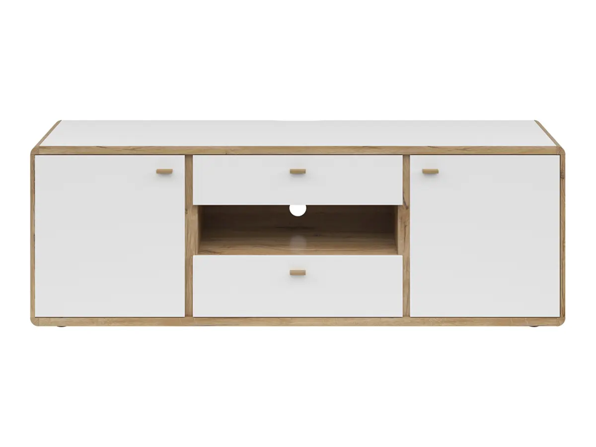 Тумба RTV Ronda 178 см з 2 дверцятами та 2 шухлядами біла