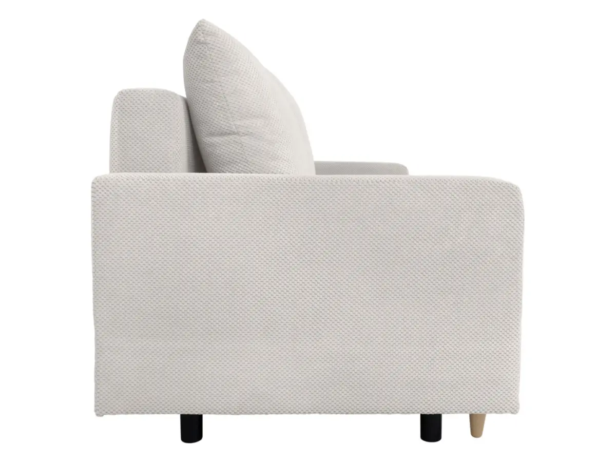 Sofá de tres plazas Sigma convertible con arcón beige