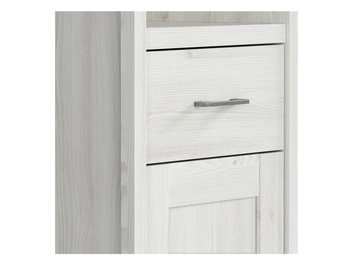 Estantería Luca Juzi 60 cm con 1 puerta, cajón y 3 estantes alerce sibiu claro