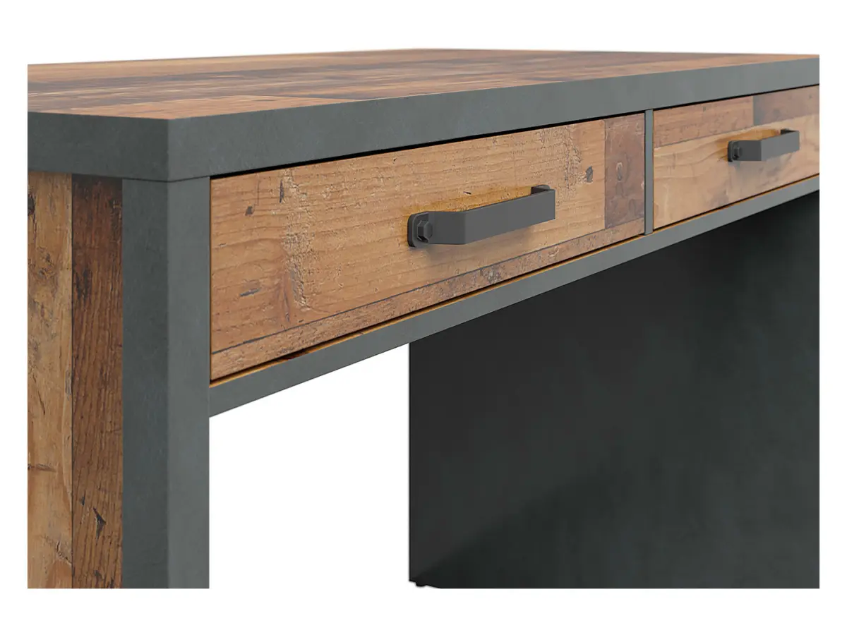 Desk Weston 120 cm with 2 drawers old style pine