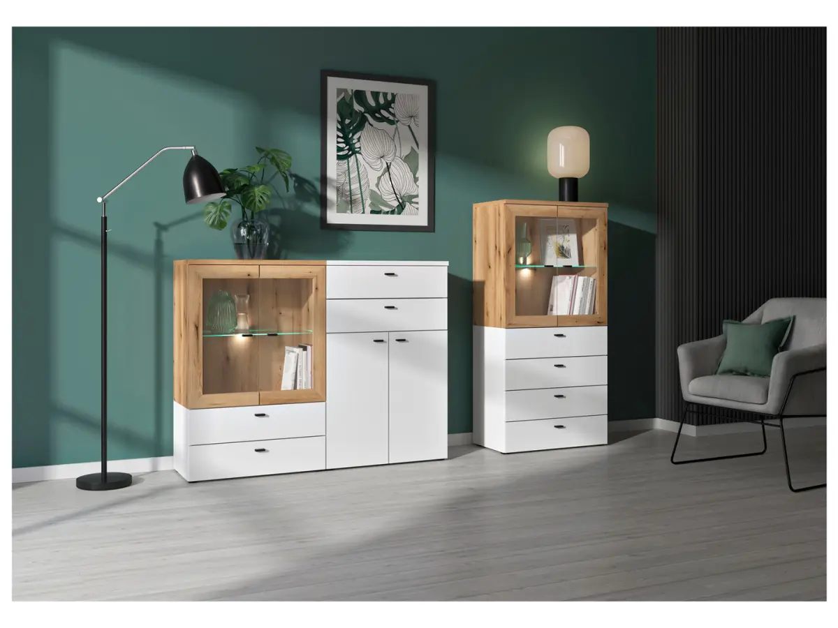 Armario System 64 con 2 puertas blanco