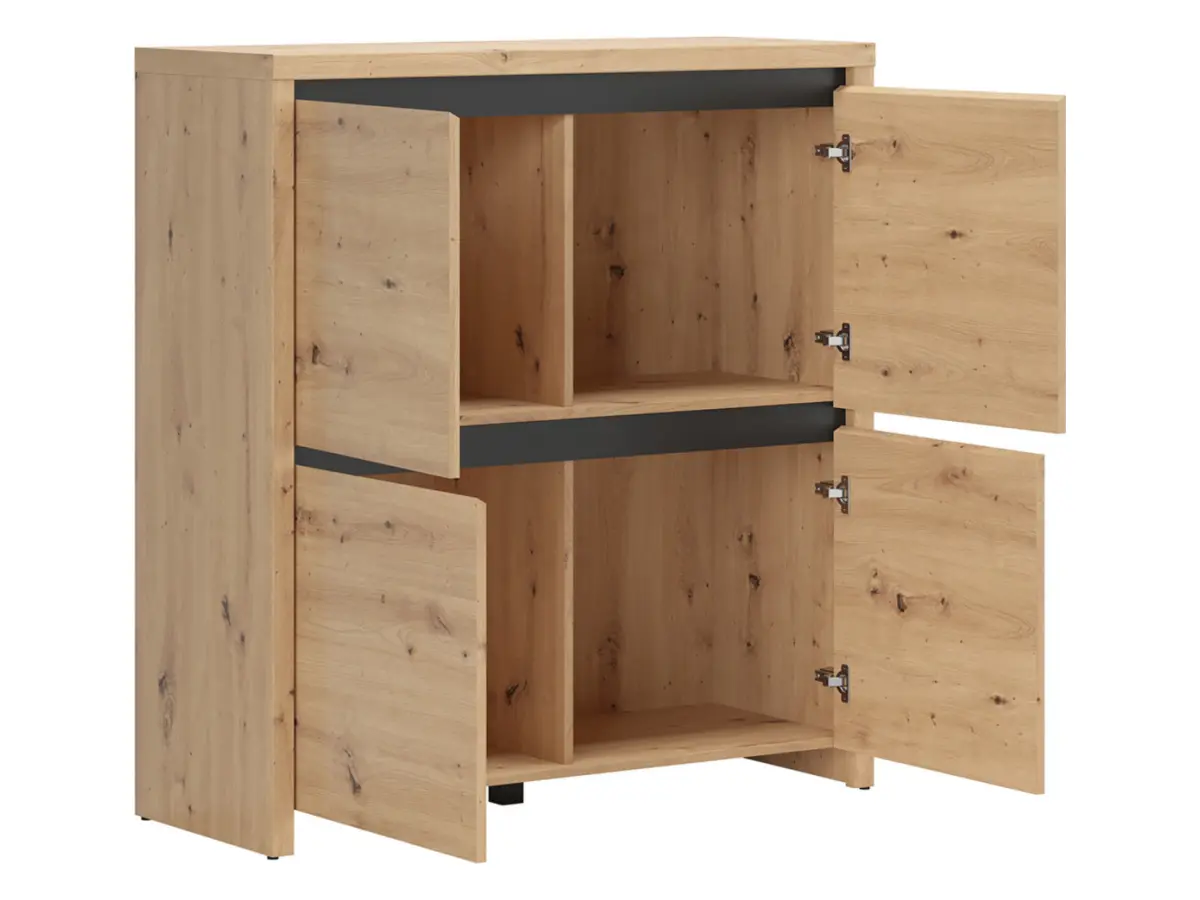 Armario Larios 105 cm de cuatro puertas roble artisan