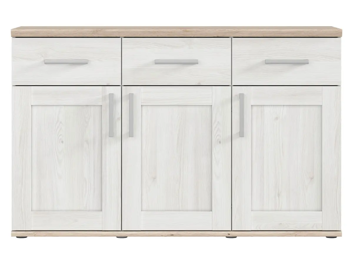Cómoda Romance 140 cm con 3 puertas y 3 cajones alerce sibiu claro