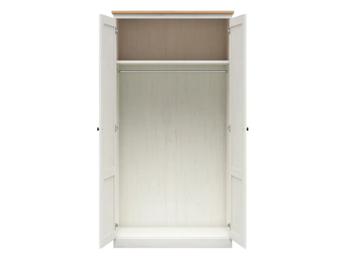 Two-door wardrobe Frija 103 cm white andersen pine