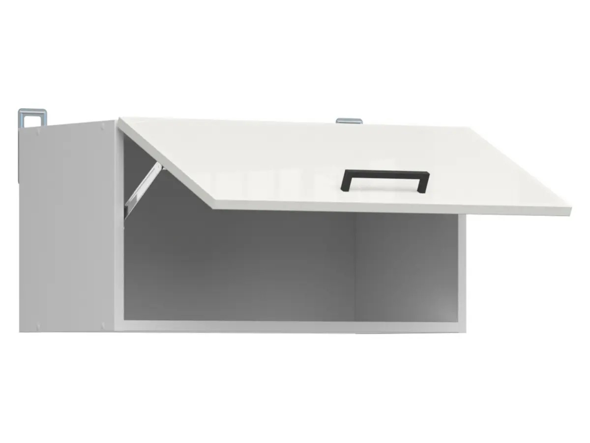 Armario de cocina superior Junona Line 60 cm abatible brillo tiza