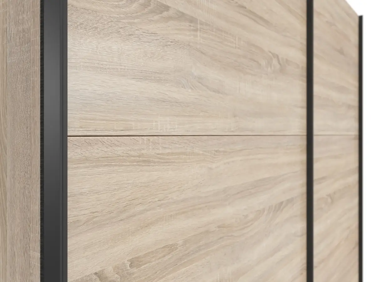 Armario de puertas correderas Tetrix 183 cm roble sonoma