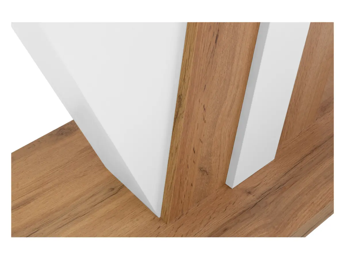 Mesa extensible Zatar 125/170x75 roble wotan/blanco