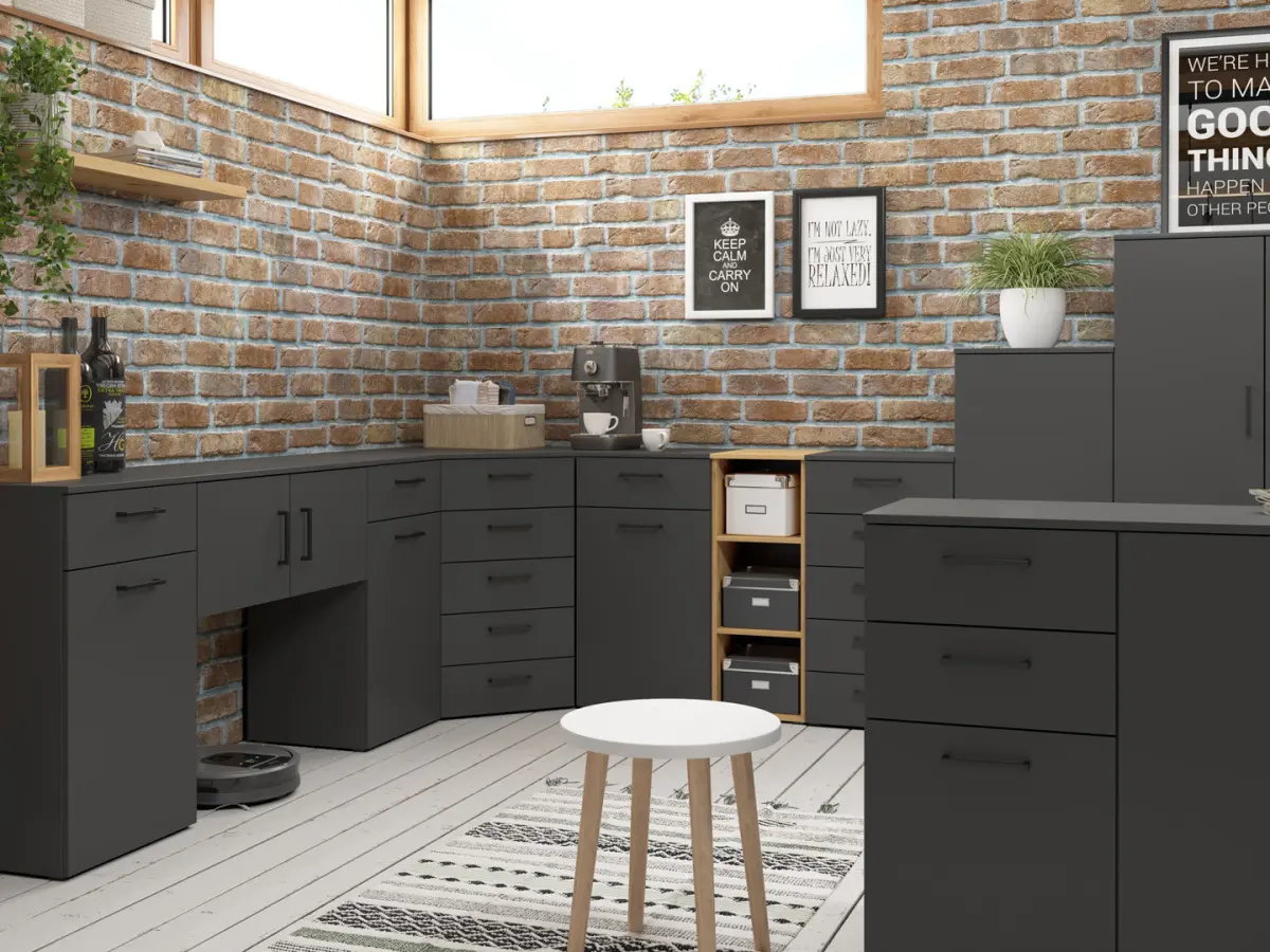 Estantería MultiDo 80 cm con 2 puertas atelier claro