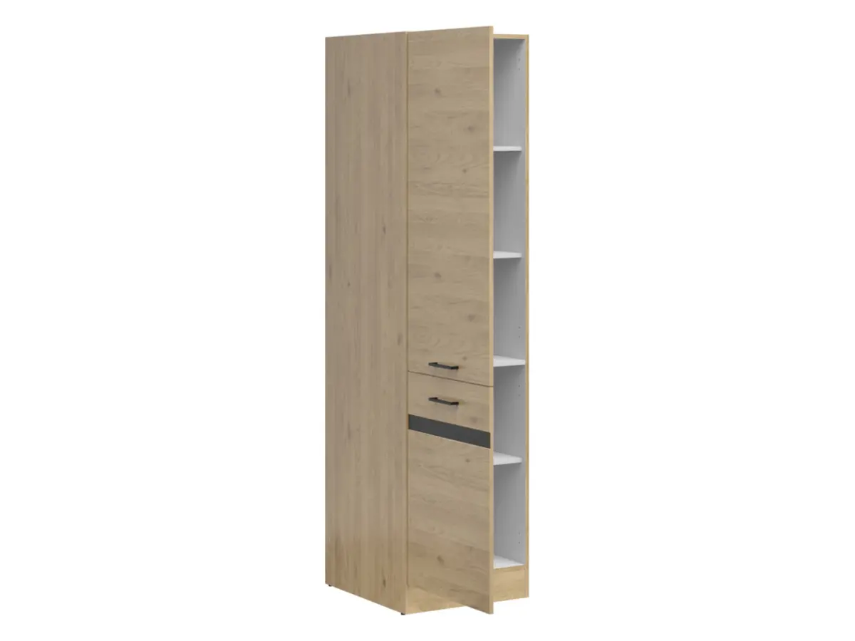 Mueble de cocina bajo Junona Line 50 cm alto izquierdo roble bernstein