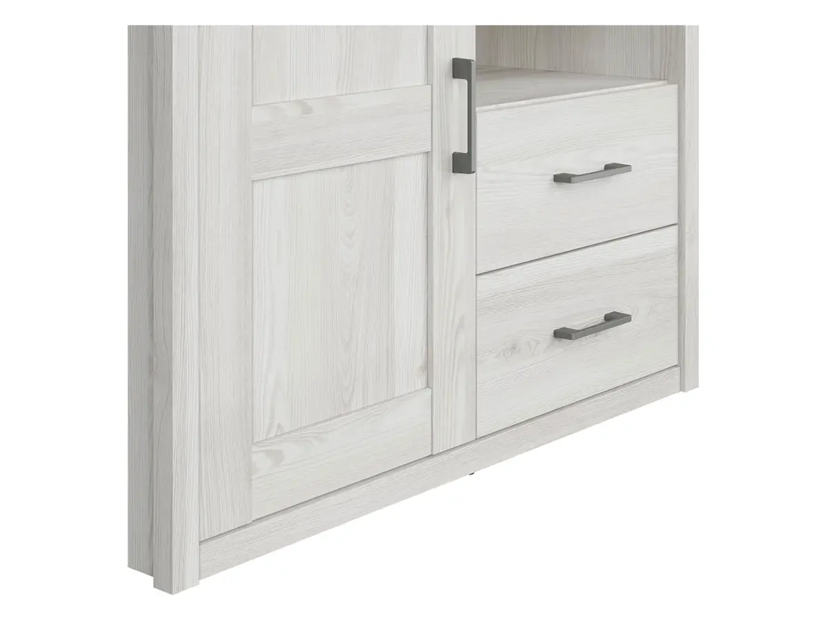 Cómoda Luca Baby 107 cm con puertas y 2 cajones alerce sibiu claro