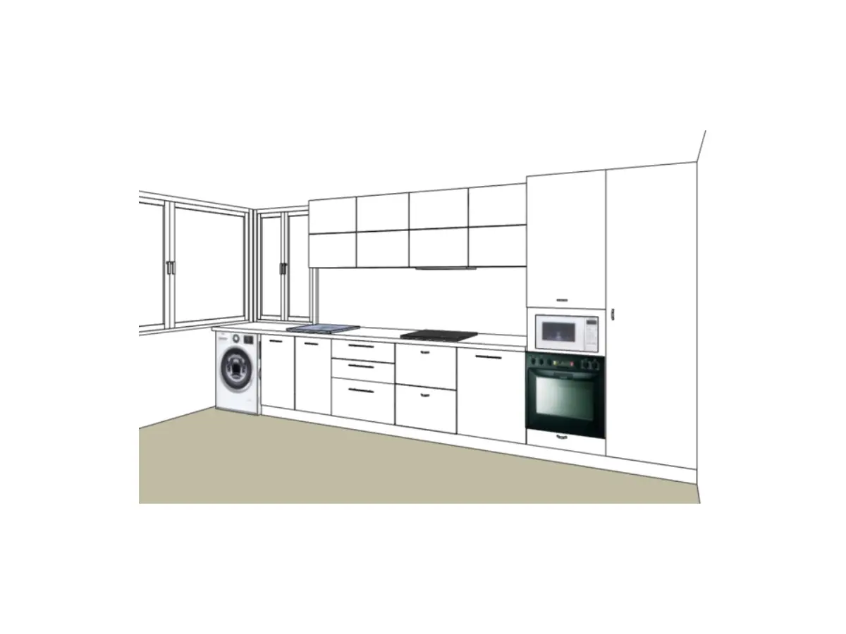 Cocina Blanco Brillo Venux12mm