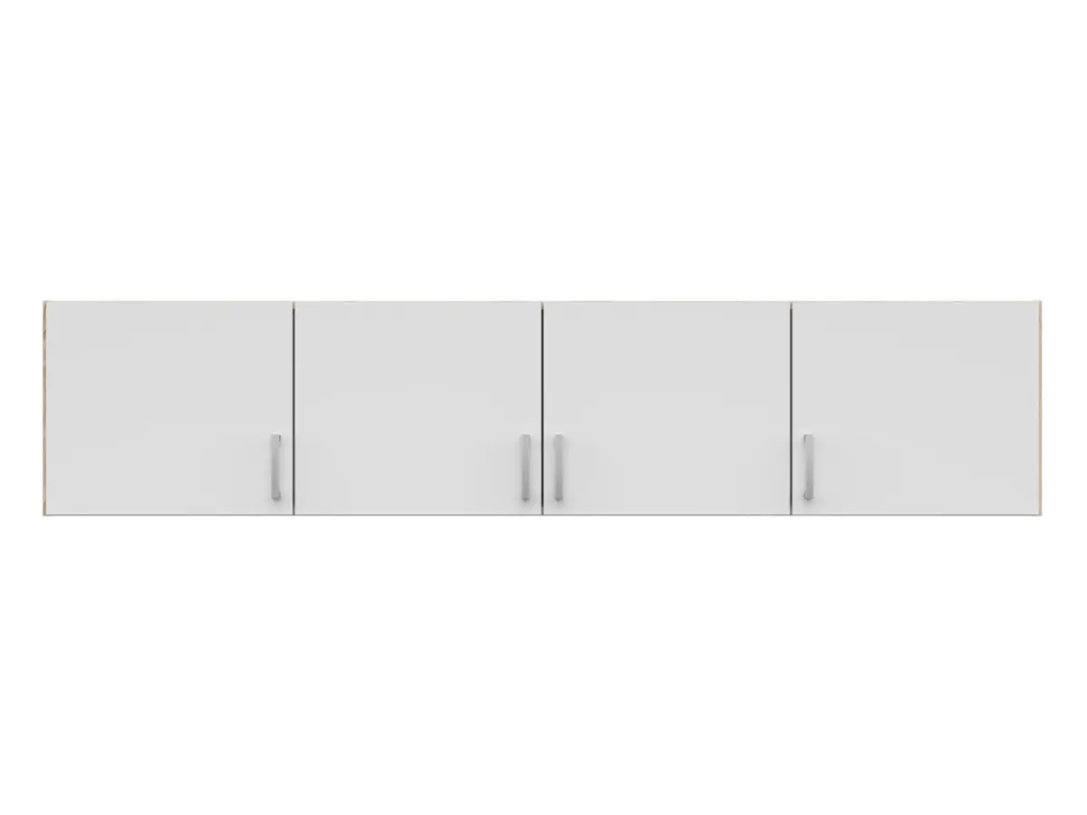 Надставка для шкафа Brando 181 см с 4 дверцами белый/дуб сонома