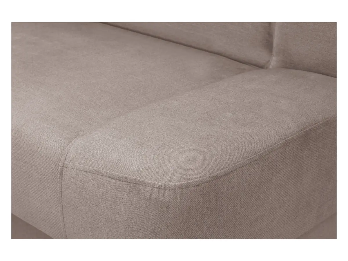 Sofá cama de tres plazas Lami con arcón beige