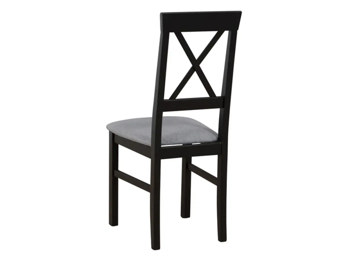 Стул мягкий Alla 3 черно-серый