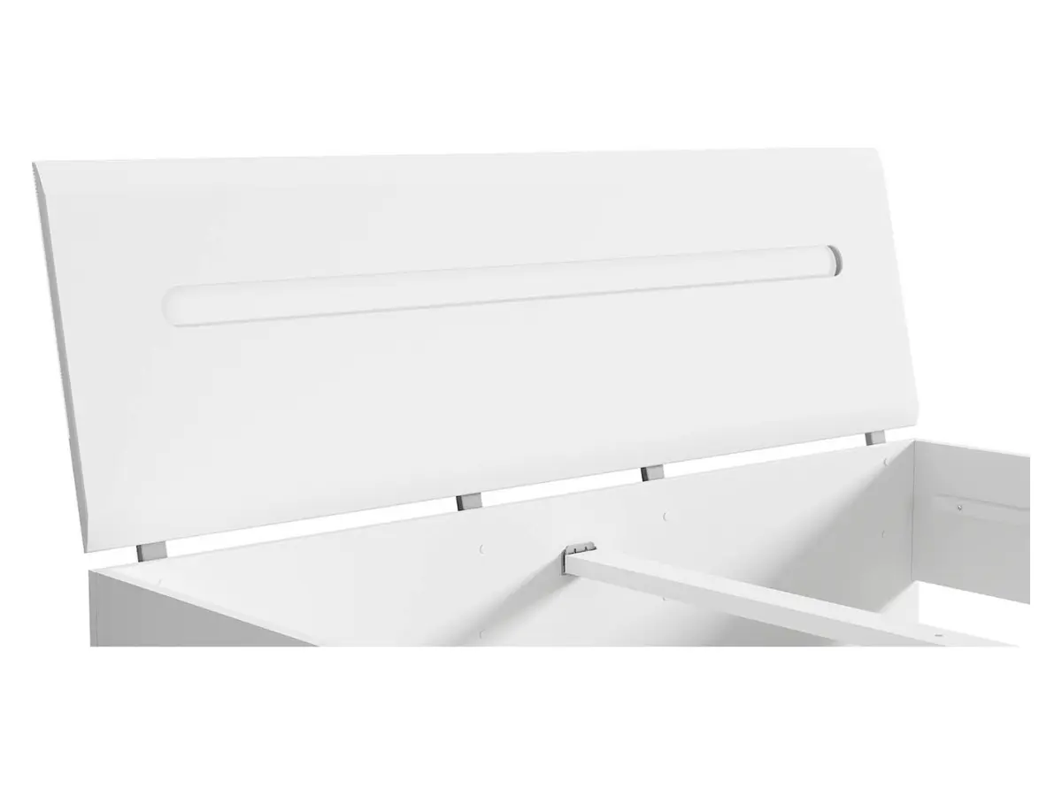 Cama Azteca Trio 160x200 blanco brillo