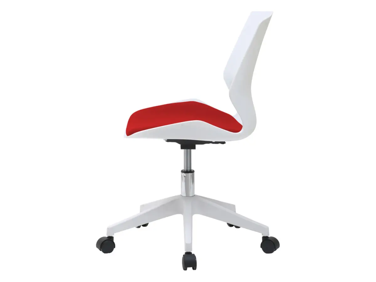 Silla giratoria Kili blanco - rojo